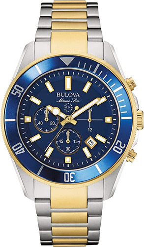 Bulova Men's Marine Star Chronograph Quartz Watch, Luminous