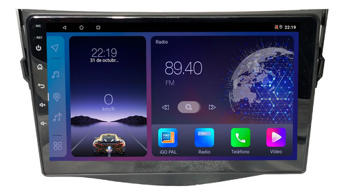 Stereo Gps Android Pantalla Camara Toyota Rav4 Carplay 2+64