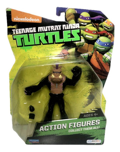 Boneco Colecionável Bebop - Personagem Do Desenho Infantil Juvenil As Tartarugas Ninja - Nickelodeon - Multikids Brinquedos