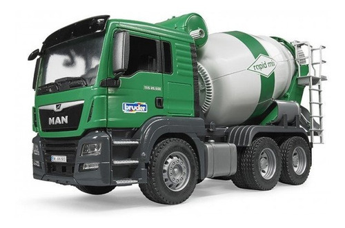 Juguetes Bruder Man Tgs Cement Mixer Truck Color Verde oscuro