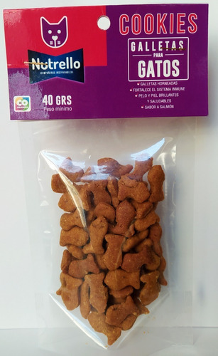 Nutrello Cookies Gatos X 40gr 