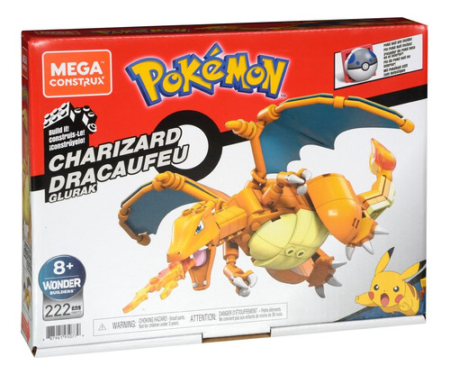Pokémon Figura   Charizard  Mega Construx Original