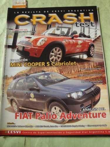 Revista Crash 61 Fiat Palio Adventure Mini Cooper Sebring