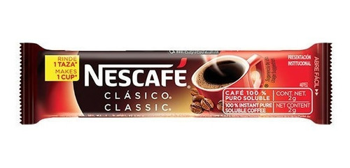 4 Cajitas De Nescafe Stick + 10 Decaf De 50 Sobres De 2g