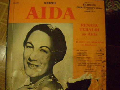 Opera De Verdi  Aida  En Acetatos De 33 1/2 Rpm(3)