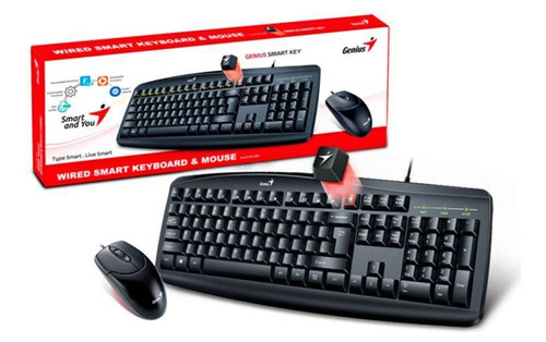 Teclado Genius Kit Combo Usb Smart Km-200 Somos Tienda