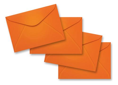 500 Envelopes Para Convite Cor Laranja - Carta -114x162