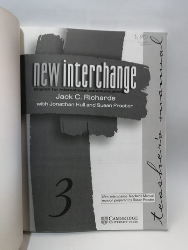 New Interchange 3 Jack C Richards (Usado)