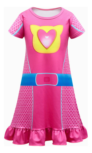 T Nuevo Vestido De Pijama Niñas Superkitties Cosplay Traje