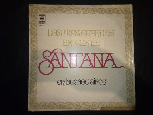 Vinilo Los Más Grandes Éxitos De Santana En Buenos Aires 