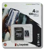 Comprar Tarjeta Microsd 4gb Kingston Con Adaptador Sd