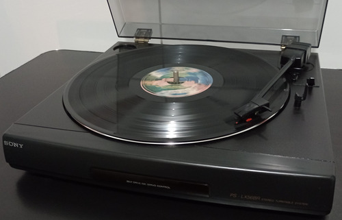 Toca Discos Sony Ps-lx56br Bi Volt Ver Vídeo Teste Funcionam Preto