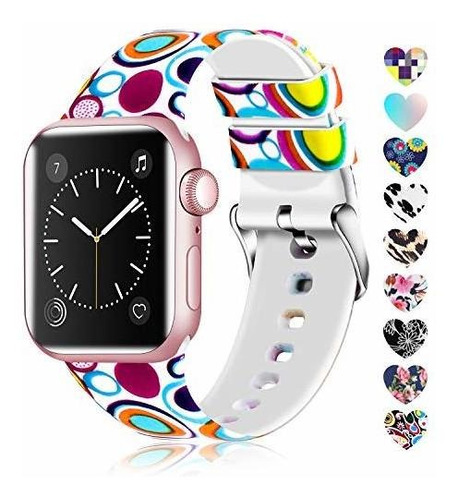 Lwsengme Compatible With Apple Watch Band 38mm 40mm 42mm 44m