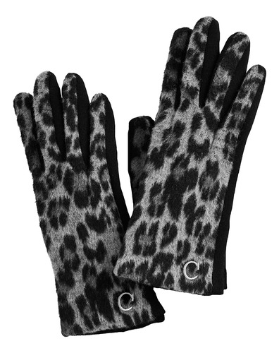 Guante De Leopardo Con Inicial Negra De Mud Pie