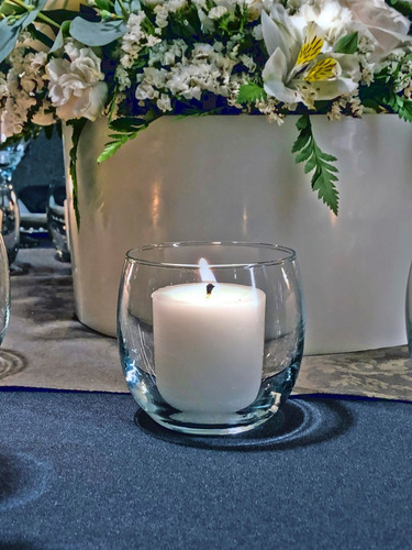 Imagen 5 de 10 de 20 Velas 5x5cm Para Centros De Mesa De Boda Aluzza