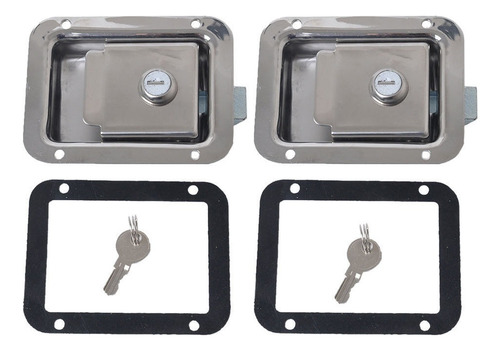 2 Peças De Caixa De Ferramentas Paddle Lock Latch Truck Rv