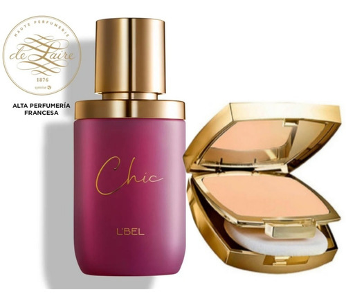 Perfume Chic + Polvo Compacto Divine L' - mL a $946