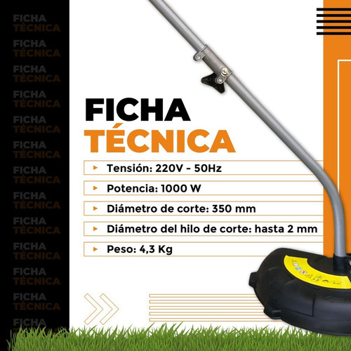 Bordeadora Electrica 1000w Lusqtoff Jardin Tanza Bl1000-8 Je