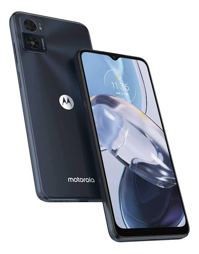 Smartphone Motorola Moto E22 de 64 GB y 4 GB de RAM, color negro