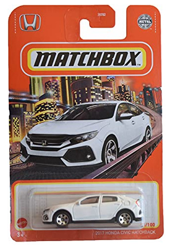 Matchbox 2017 Hon-da Cívica Hatchback, [blanco] 6d29k