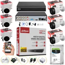 Comprar Cámaras De Seguridad Kit 1080p Dahua Dvr 8ch+6 Cámaras Audio