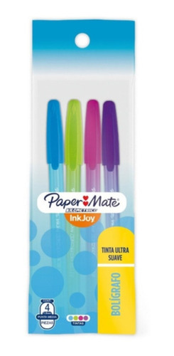 Pack X4 Paper Mate Kilometrico St Colores 1.0mm