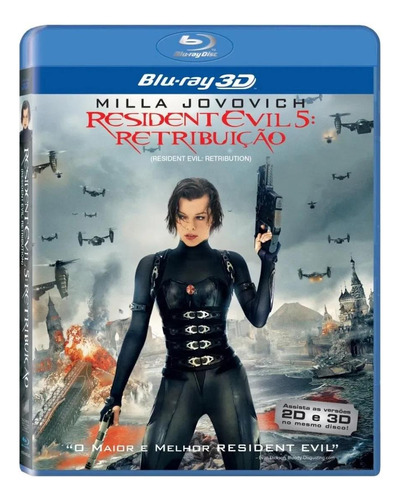 Resident Evil 5 - Retribuição 3d - Blu-ray - Milla Jovovich