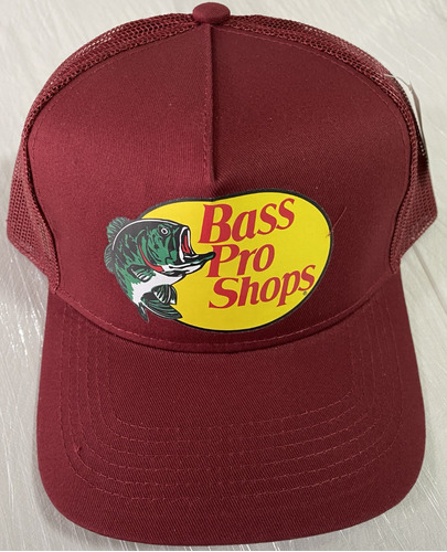  Bass Pro Shops Gorra Malla Caza Pesca Talla Unica 100% Orig