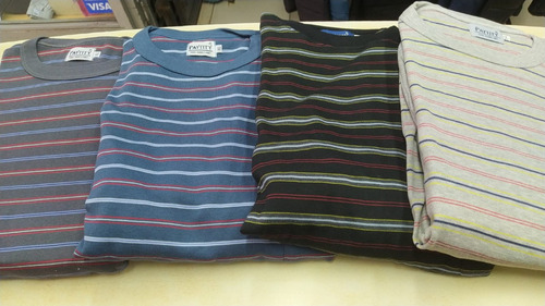 Imagen 6 de 10 de Pijama Hombre Invierno Interlock Puro Algodon Excelente