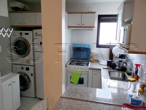Imagem 6 de 15 de Flat Alto Padrão No Paraíso 100m² 02 Dorms E Cozinha Completa - Sf34042