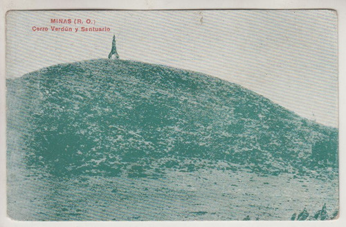 1921 Minas Postal Cerro Verdun Y Santuario Lavalleja Vintage