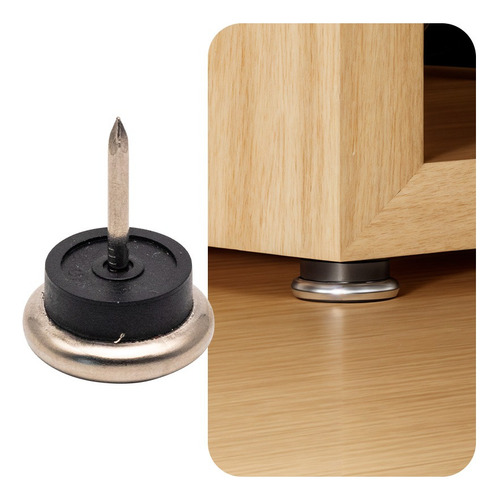 50 Uni De Sapatas Móveis Resistente Cadeira Mesa 22mm 2,2cm