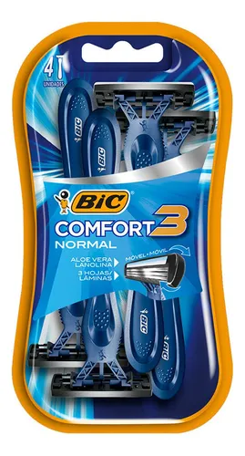 comprar Rastrillos Desechables Bic Comfort 3 Piel Normal 4 Piezas