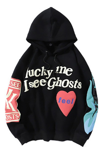 Kanye Lucky Me I See Ghosts, Marca De Hip Hop Con Capucha Im