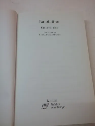 297 Libro Baudolino - Umberto Eco - Lumen Editorial (Usado)