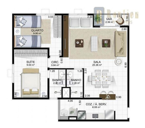 Imagem 29 de 30 de Apartamento Com 2 Dormitórios À Venda, 54 M² Por R$ 270.000,00 - Jardim Esplanada - Nova Iguaçu/rj - Ap0147