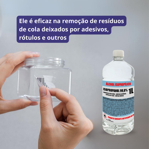 Kit 5 Alcool Isopropilico 1litro