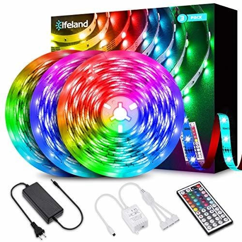 Tira Luz Led Pie Rgb Kits Color Cuerda Flexible Llave Para