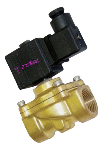 Válvula Solenoide 2 Vias 1/2' Água / Ar / Óleo 220v