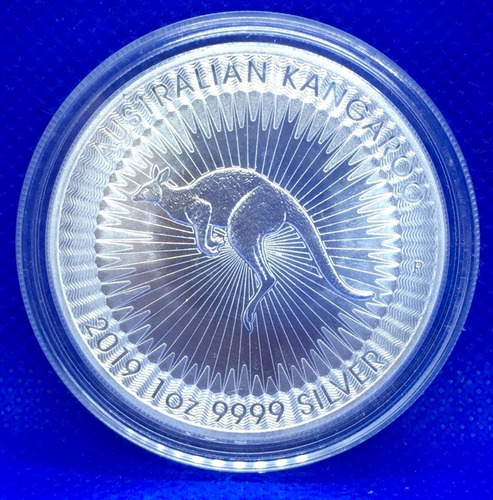 1 Oz Plata Kangaroo Australia Acabado Espejo 2019