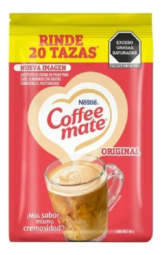 Sustituto De Crema Coffee Mate En Polvo 80 G