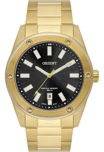 Relógio Orient Masculino Ref: Mgss1265 P1kx Casual Dourado