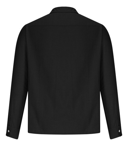 Camisa De Manga Larga Holgada A Rayas Con Botones De Solapa