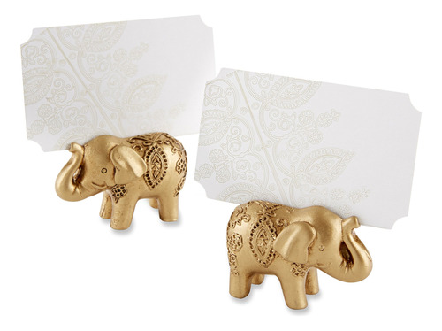 Kate Aspen Lucky Golden Elephant Place Titulares De La Tarje