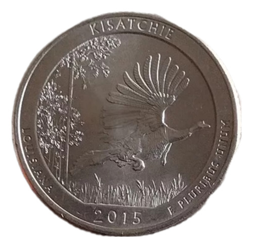 Moneda Cuarto De Dólar Parques Nacionales Año 2015 S/circ.