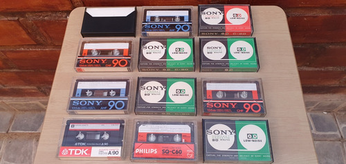 Lote De 12 Cintas De Audio Cassette Vintage Tipo 1 Normal