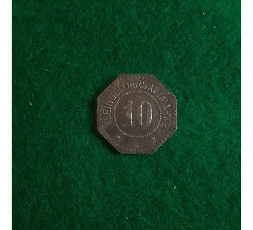 Moneda 10 Pfenning 1917 Alemania