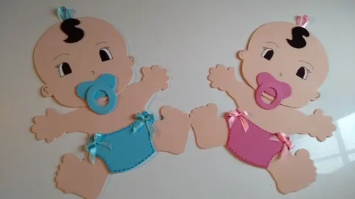 Bebé En Goma Eva Baby Shower Bautismo Souvenirs.