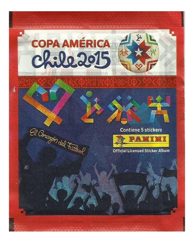 10 Envelopes Pacotinhos Figurinhas Copa América 2015