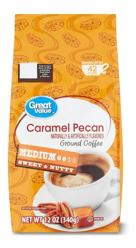 Great Value Caramel Pecan Coffe 340 G